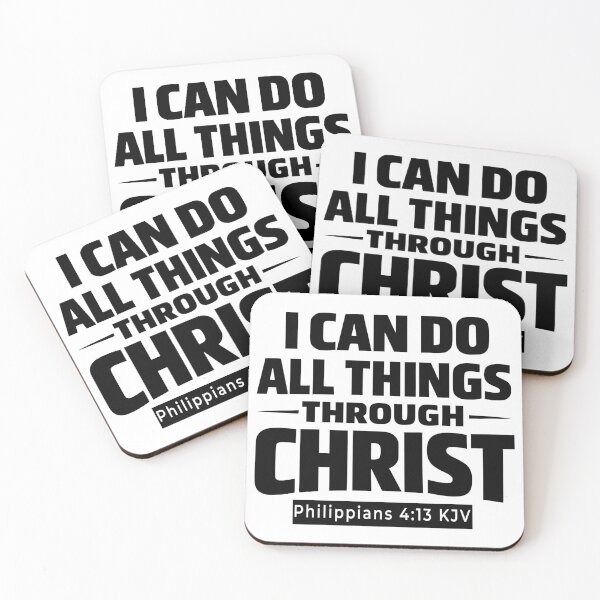 Item preview, I Can Do All Things Through Christ KJV designed and sold by FunFitLife Studio.