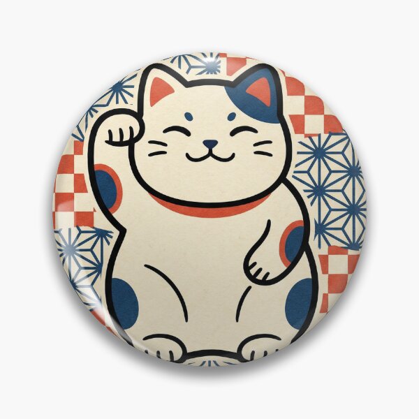 Item preview, Ukiyo-e Maneki Neko Lucky Cat Japanese Woodblock Style designed and sold by RetroJapanCo.