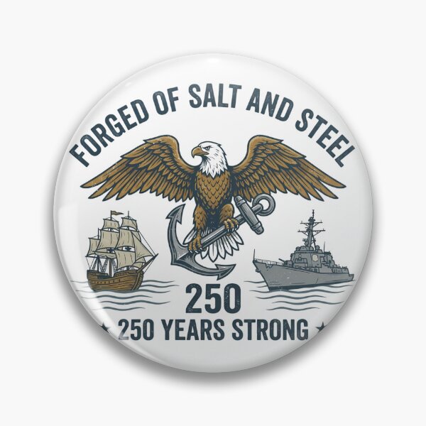Item preview, American Naval 250 Year Strong eagle anchor vintage patriotic tattoo designed and sold by chattsuede.