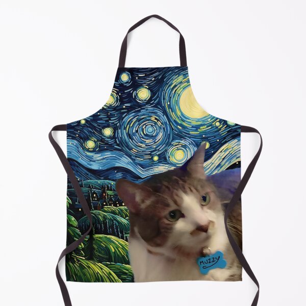 Item preview, Muzzy The Cat Starry Night designed and sold by Myra365Art.