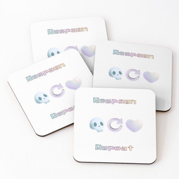 Item preview, Respawn, Repeat Retro Gamer Quote Minimal Pixel Design designed and sold by ChibiKiramimi.