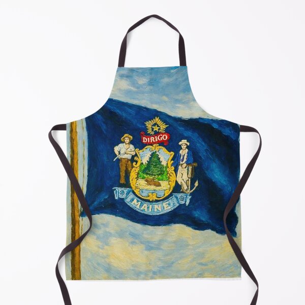 Item preview, Maine State Flag designed and sold by TinCatOutPost.