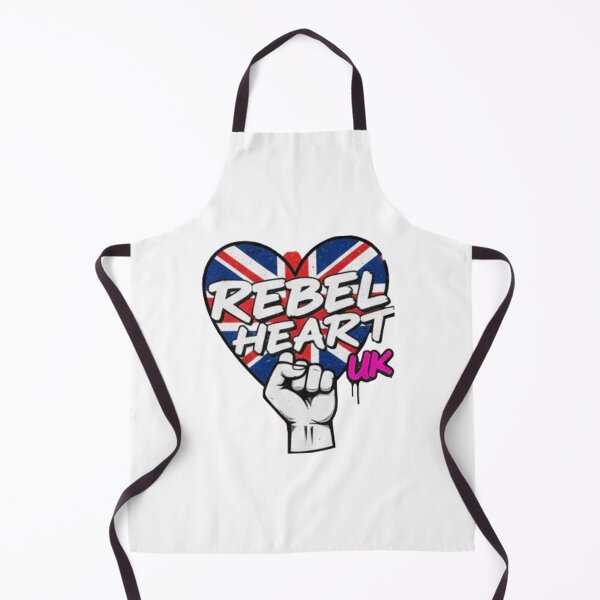 Item preview, British flag heart with a rebellious fist and pink lettering. designed and sold by Rebel-Youth.