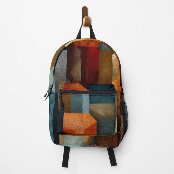 Item preview, Abstract Geometric Cubism – Textured Earth Tones designed and sold by EK-World.
