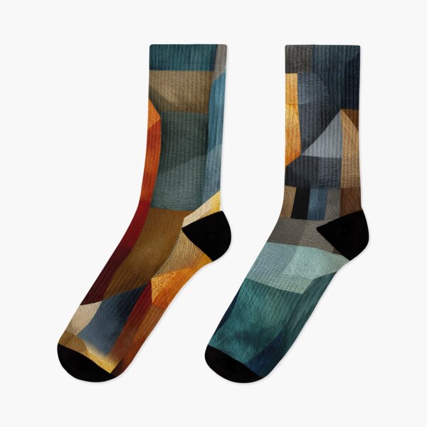 Item preview, Abstract Geometric Cubism – Textured Earth Tones designed and sold by EK-World.
