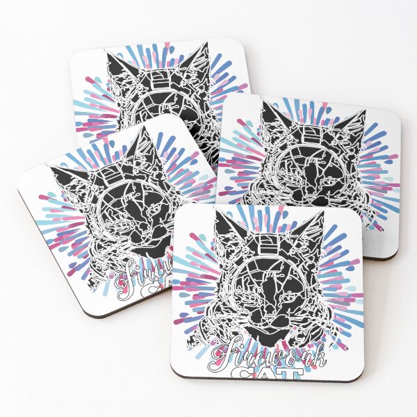 Item preview, Sincere Cat – Colorful Abstract Cat Art designed and sold by Bianormal.
