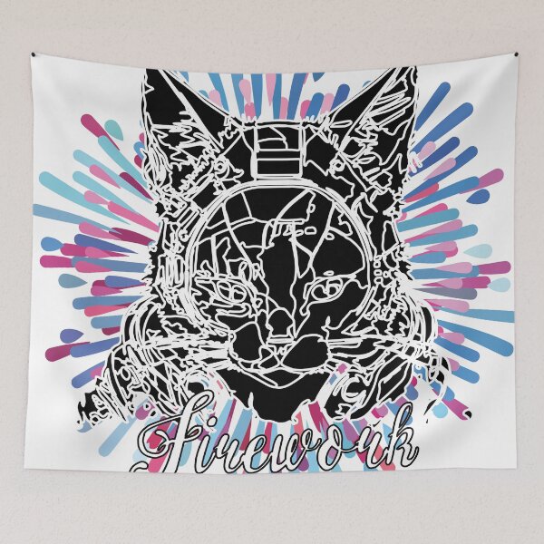 Item preview, Sincere Cat – Colorful Abstract Cat Art designed and sold by Bianormal.