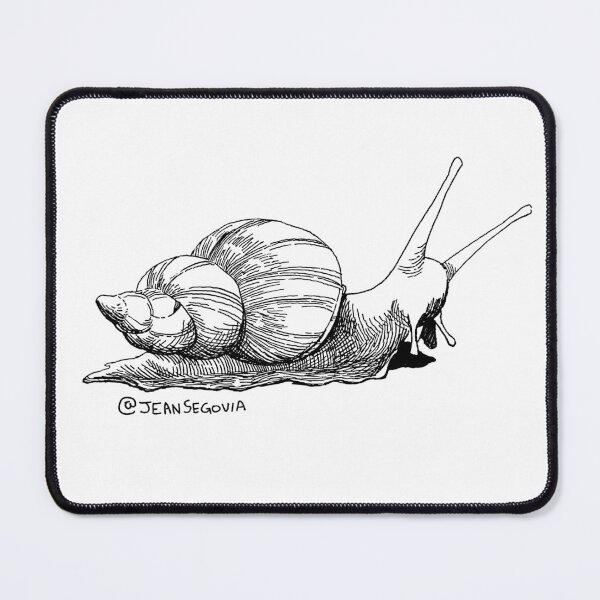 Item preview, Snail spiral horror art drawing designed and sold by Jean Segovia Dark Horror Art.