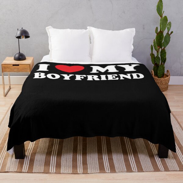 Item preview, I Love My Boyfriend - Cute Valentine's Day Heart Quote designed and sold by Axivra.