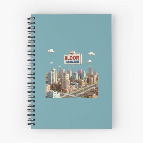 Item preview, Bloor & Islington – Northeast View High-Rise City Label   designed and sold by PaintMeWorld.