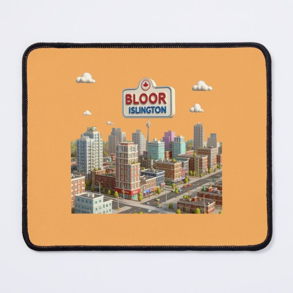 Item preview, Bloor & Islington – Northeast View High-Rise City Label   designed and sold by PaintMeWorld.