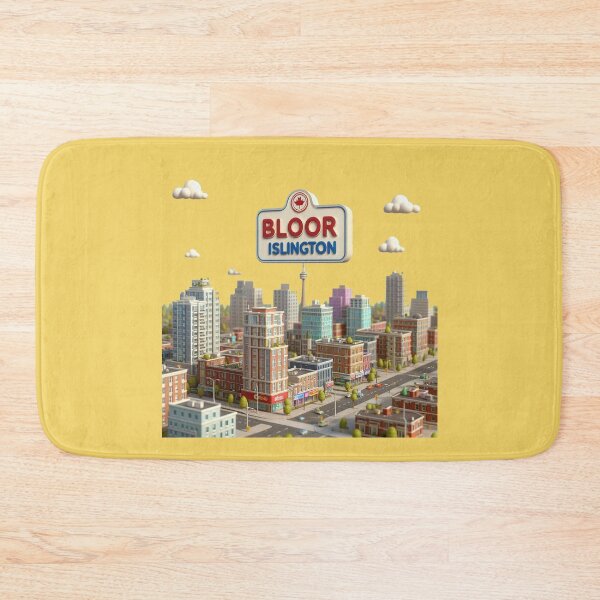 Item preview, Bloor & Islington – Northeast View High-Rise City Label   designed and sold by PaintMeWorld.