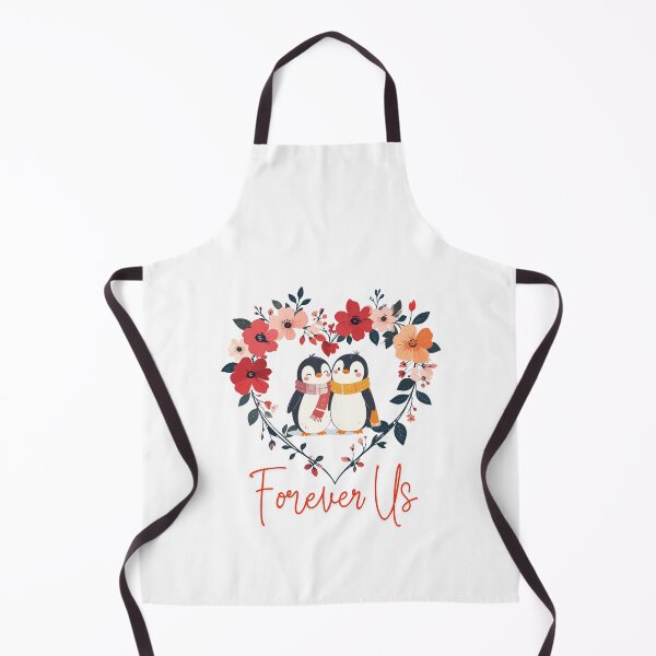Artikelvorschau, Niedliches Pinguinpaar mit Herzblumenkranz – Kawaii-Romantik entworfen und verkauft von MarWachaN.