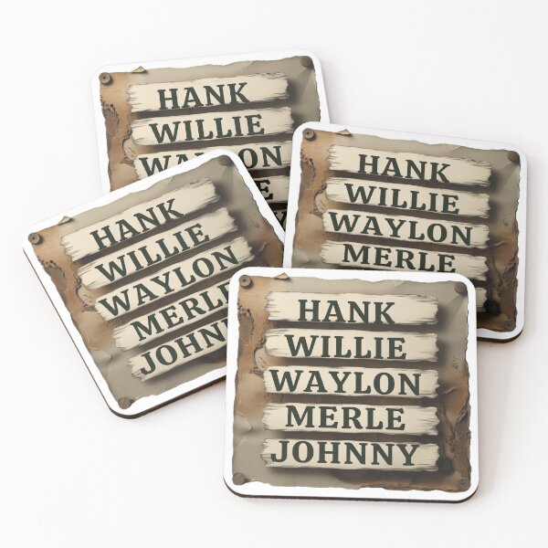 Item preview, Hank Willie Waylon Merle Johnny Country Music Fan designed and sold by All I Need Designs.