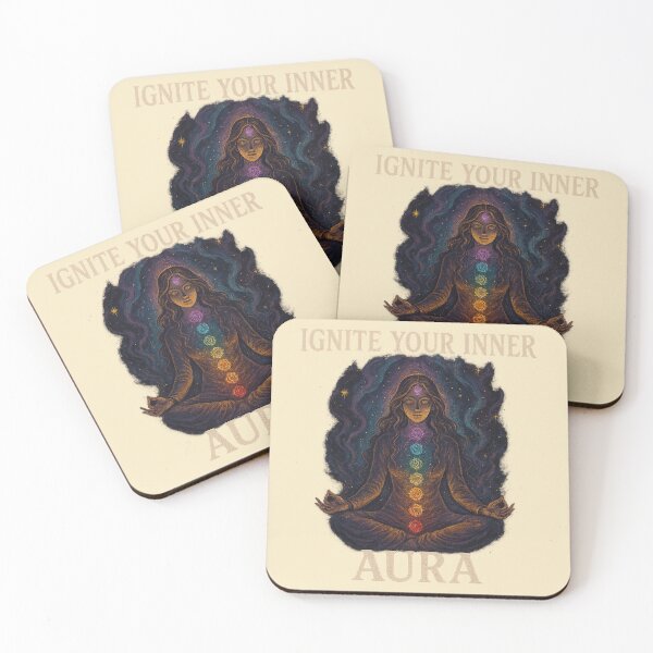 Item preview, Ignite Your Inner Aura - Chakra Goddess Meditation Art designed and sold by Heathenicia.