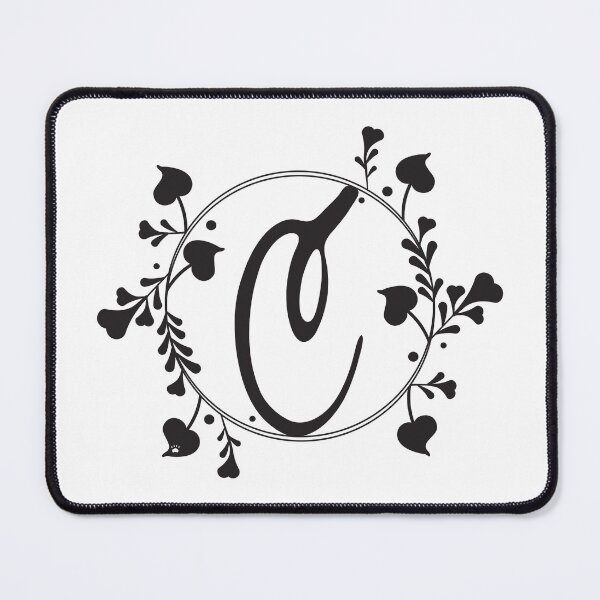 Item preview, C Monogram of hearts and letters in a vine designed and sold by KathyRHuff.