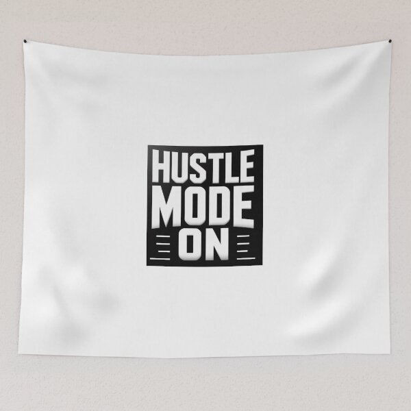 Item preview, Hustle Mode On Typography Design designed and sold by SwaggzDesignHub.