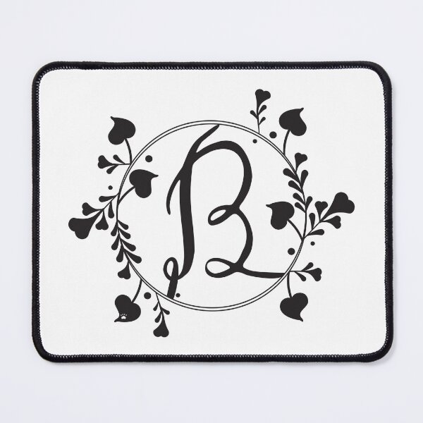 Item preview, B Monogram of hearts and letters in a vine designed and sold by KathyRHuff.