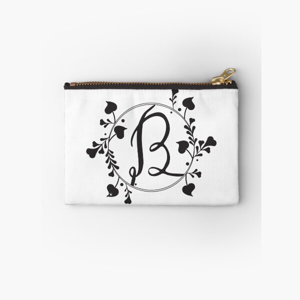 Item preview, B Monogram of hearts and letters in a vine designed and sold by KathyRHuff.