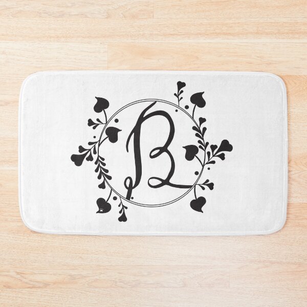 Item preview, B Monogram of hearts and letters in a vine designed and sold by KathyRHuff.