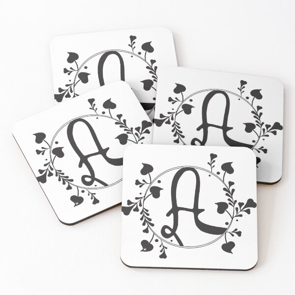 Item preview, A Monogram of hearts and letters in a vine designed and sold by KathyRHuff.