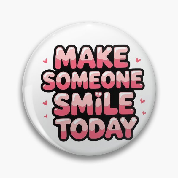 Item preview, Make Someone Smile Today Sticker designed and sold by Stripe Wall Studio.