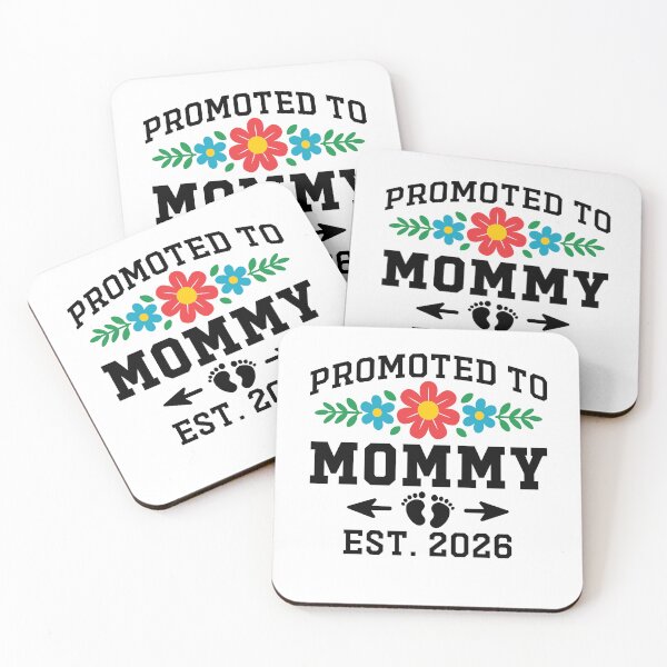 Item preview, Promoted to Mommy Est 2026 Flower Heart New Mommy 2026 Gift designed and sold by gunaone-design.