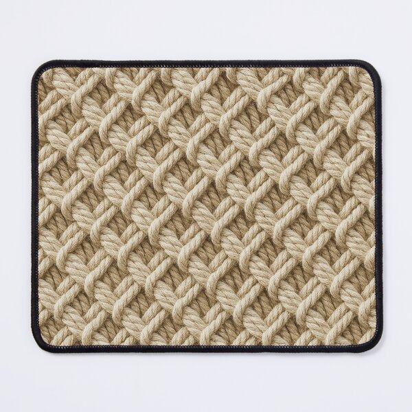 Item preview, Beige Macramé Knot Pattern – Minimal Boho Texture designed and sold by myforestfog.