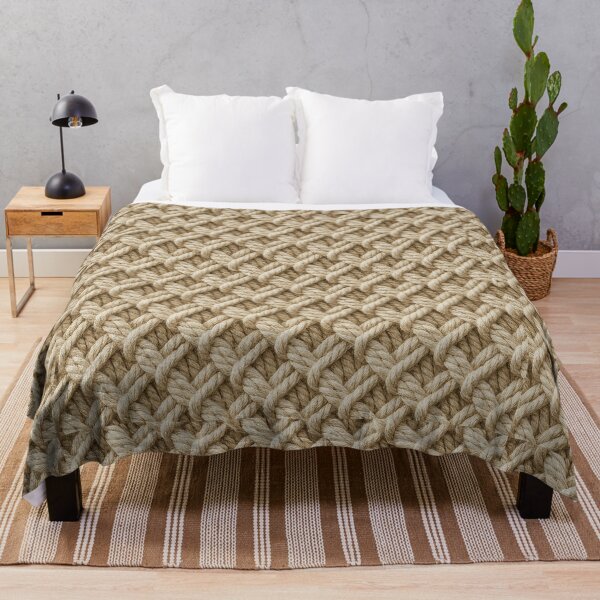 Item preview, Beige Macramé Knot Pattern – Minimal Boho Texture designed and sold by myforestfog.