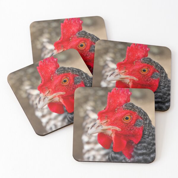 Item preview, Vibrant Chicken Hen Closeup Photograph designed and sold by DoodleBeasts.