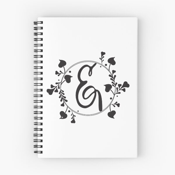 Item preview, E Monogram of hearts and letters in a vine designed and sold by KathyRHuff.