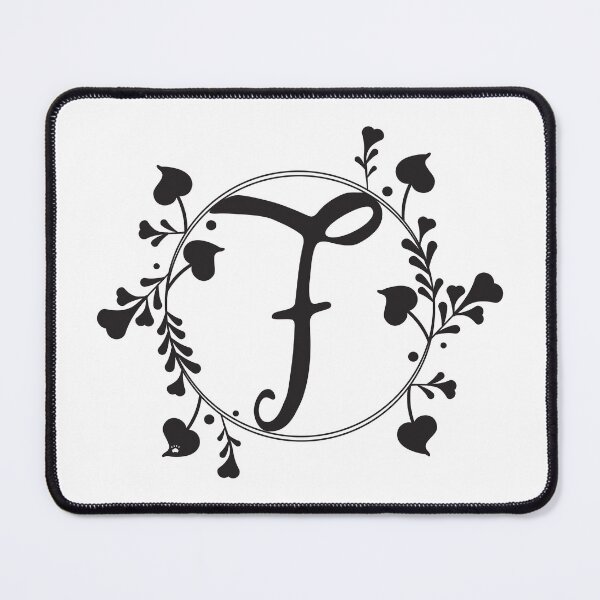 Item preview, F Monogram of hearts and letters in a vine designed and sold by KathyRHuff.