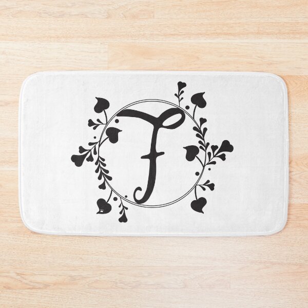 Item preview, F Monogram of hearts and letters in a vine designed and sold by KathyRHuff.