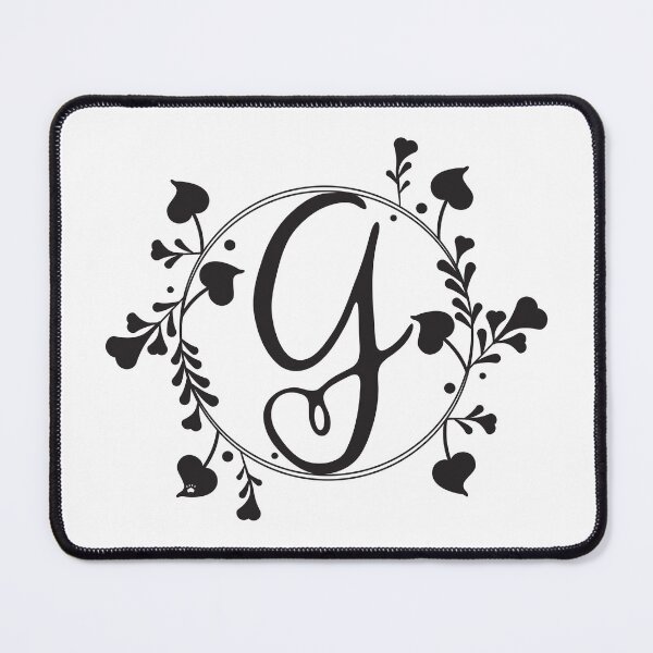 Item preview, G Monogram of hearts and letters in a vine designed and sold by KathyRHuff.