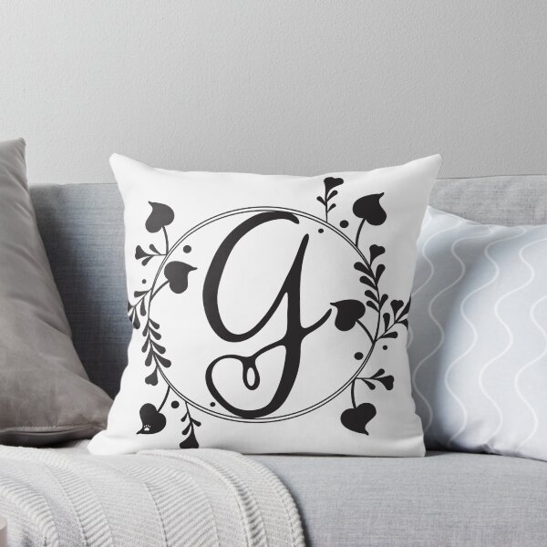 Item preview, G Monogram of hearts and letters in a vine designed and sold by KathyRHuff.