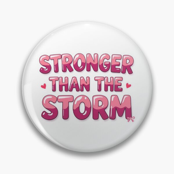 Item preview, Stronger Than The Storm Sticker designed and sold by Stripe Wall Studio.