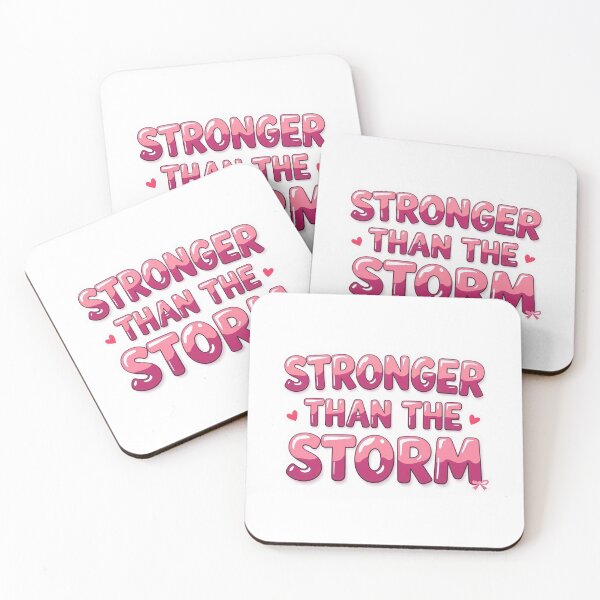 Item preview, Stronger Than The Storm Sticker designed and sold by Stripe Wall Studio.