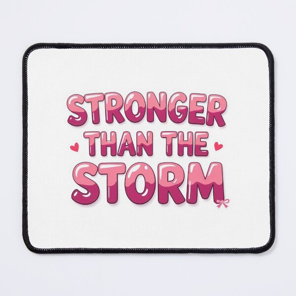 Item preview, Stronger Than The Storm Sticker designed and sold by Stripe Wall Studio.