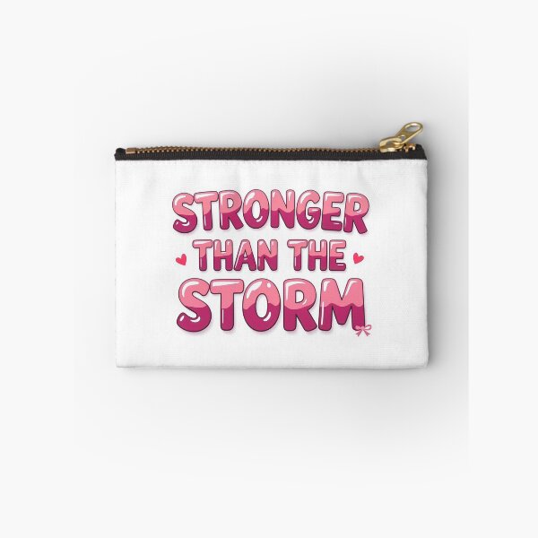 Item preview, Stronger Than The Storm Sticker designed and sold by Stripe Wall Studio.