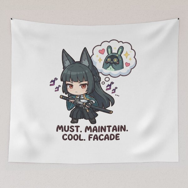 Item preview, Funny Hoshimi Miyabi ZZZ  - Cool Facade vs Cute Bangboo Meme designed and sold by Tamer ⭐⭐⭐⭐⭐.