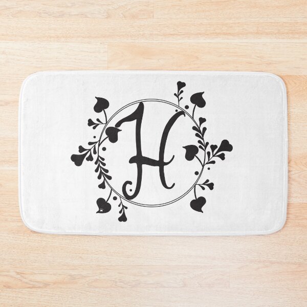Item preview, H Monogram of hearts and letters in a vine designed and sold by KathyRHuff.