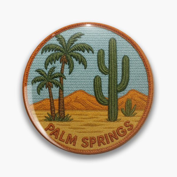 Item preview, Palm Springs Patch with Cactus designed and sold by Jeffsredbubble.