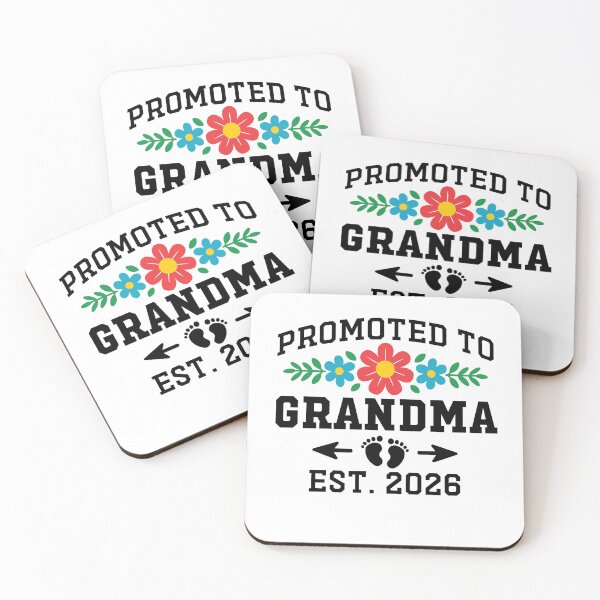Item preview, Promoted to Grandma Est 2026 Flower Heart New Grandma 2026 Gift  designed and sold by gunaone-design.