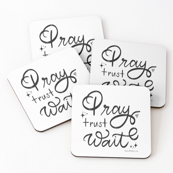 Item preview, Pray trust wait designed and sold by dudaoliveira.art.