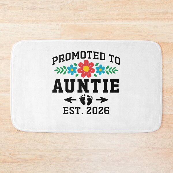 Item preview, Promoted to Auntie Est 2026 Flower Heart New Auntie 2026 Gift designed and sold by gunaone-design.