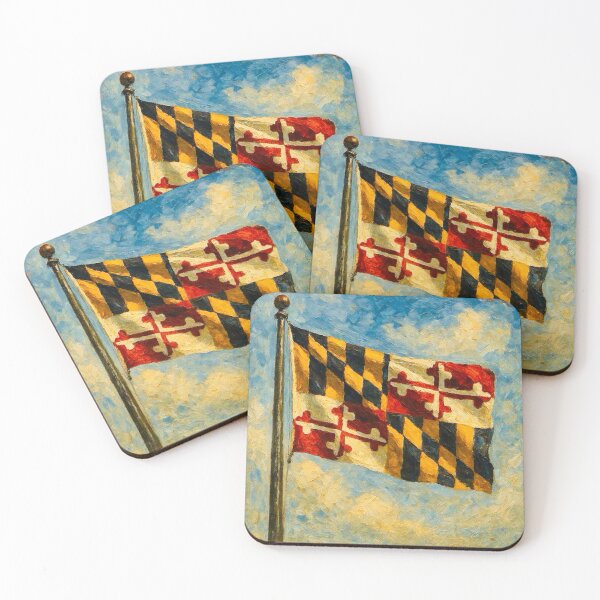 Item preview, Maryland State Flag designed and sold by TinCatOutPost.