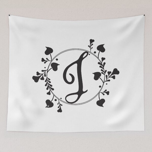 Item preview, J Monogram of hearts and letters in a vine designed and sold by KathyRHuff.