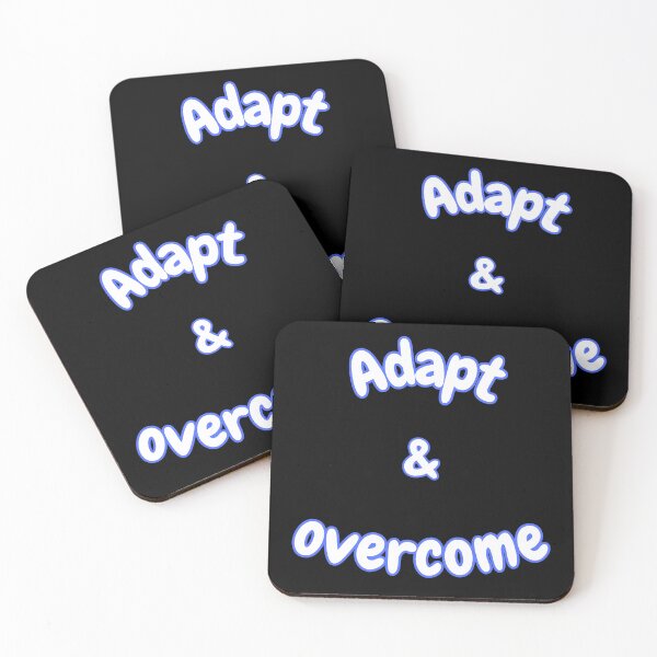 Item preview, Adapt & Overcome – Motivational Typography Quote designed and sold by Snedsdigital.