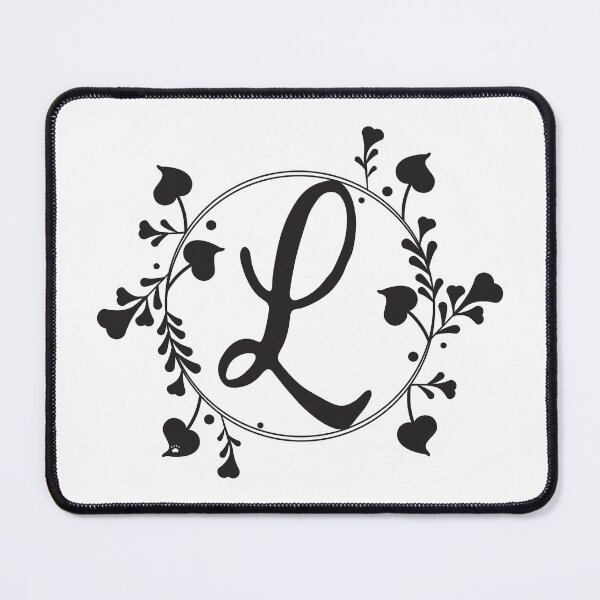 Item preview, L Monogram of hearts and letters in a vine designed and sold by KathyRHuff.