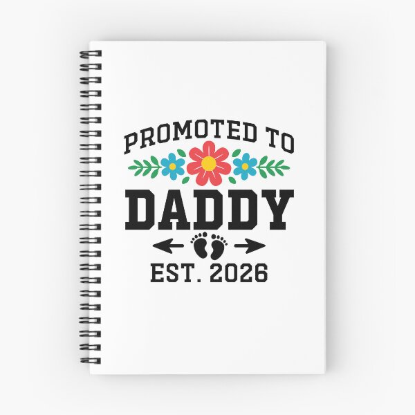 Item preview, Promoted to Daddy Est 2026 Flower Heart New Daddy 2026 Gift designed and sold by gunaone-design.